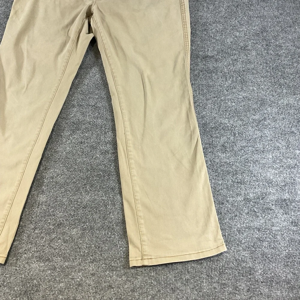 GH Bass & Co Mens 36x32 Khaki Casual Pants Straight Fit Cotton Stretch Chinos